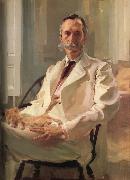 Cecilia Beaux Man with a Cat Sweden oil painting artist